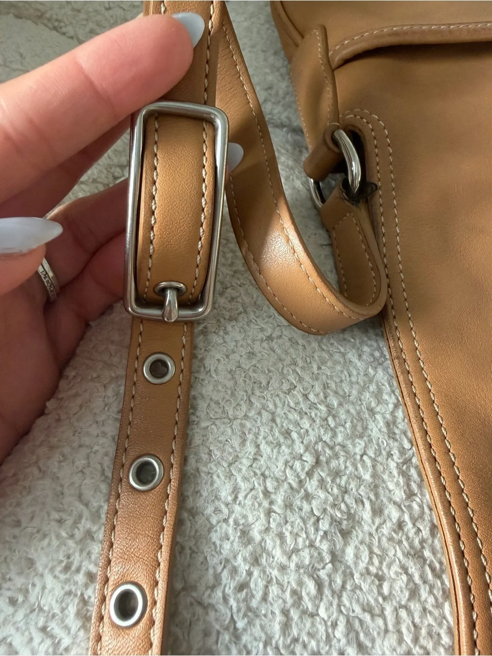 Coach bundle of 2 Black and Tan Leather  Crossbody Duo - Buckle Accent